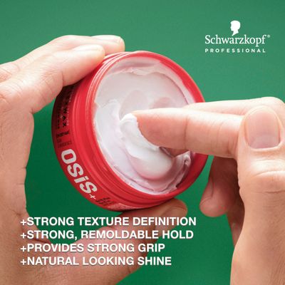 OSiS+ Flexwax - Ultra Strong Cream Wax, 2.8 oz - Long-lasting Hold for Creative Hair Styling - Moldable Texturizing Product for Wild Hair Styling and Shine - Washes Out Easily
