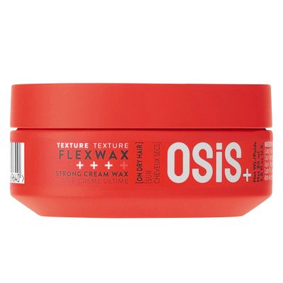 OSiS+ Flexwax - Ultra Strong Cream Wax, 2.8 oz - Long-lasting Hold for Creative Hair Styling - Moldable Texturizing Product for Wild Hair Styling and Shine - Washes Out Easily