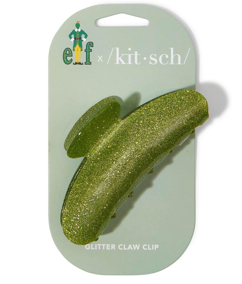 Kitsch x Elf Glitter Hair Large Claw Clips for Thick Hair | Hair Accessories for Women | Stylish Hair Claw Clips for Girls | Cute Hair Clips for Styling, 1pc