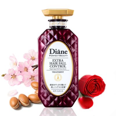 Moist Diane Hair Fall Control Conditioner for Thinning Hair Women &amp; Men, Natural Haircare with Argan Oil &amp; Wasabi, Scalp Revitalizing Solution from Japan, EXTRA HAIR FALL CONTROL, 15.2 Fl Oz