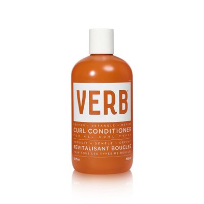 VERB Curl Conditioner - Soften, Define &amp; Hydrate -Vegan Curl Defining Frizz Control-SunflowerCurl Complex,Jojoba and Castor Oil Hair Care Product to Deeply Nourish and Repair Damaged Hair,12 fl oz