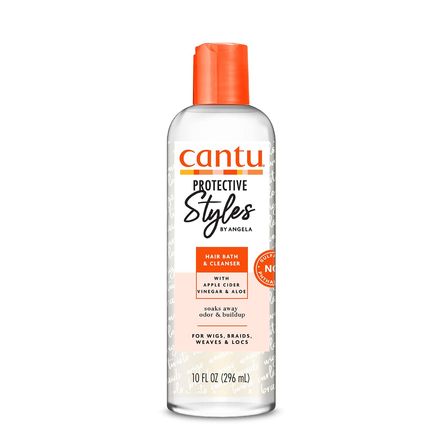 Cantu Protective Styles by Angela Hair Bath &amp; Cleanser with Apple Cider Vinegar &amp; Aloe, 10 Ounce