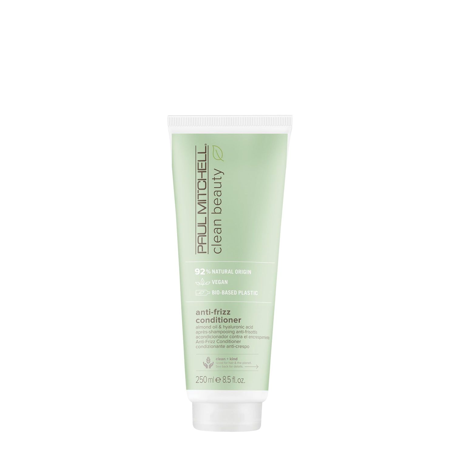 Paul Mitchell Clean Beauty Anti-Frizz Conditioner, Ultra-Rich Formula, Improves Elasticity, For Textured, Frizz-Prone Hair