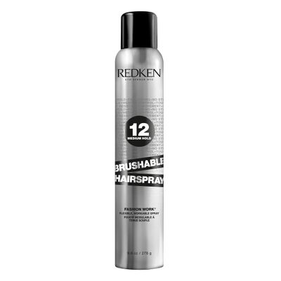 Redken Brushable Hairspray 12 | For All Hair Types | Protects Against Frizz &amp; Humidity | 9.8 Oz
