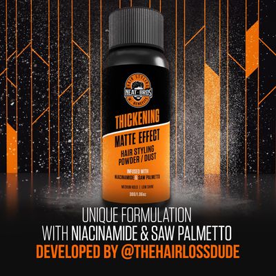 Neat Bros Hair Styling Texture Powder - Medium Hold &amp; Matte Finish - Volumizer with Niacinamide and Saw Palmetto for Men &amp; Women - Styling Powder for All Hair Types - 1 Pack