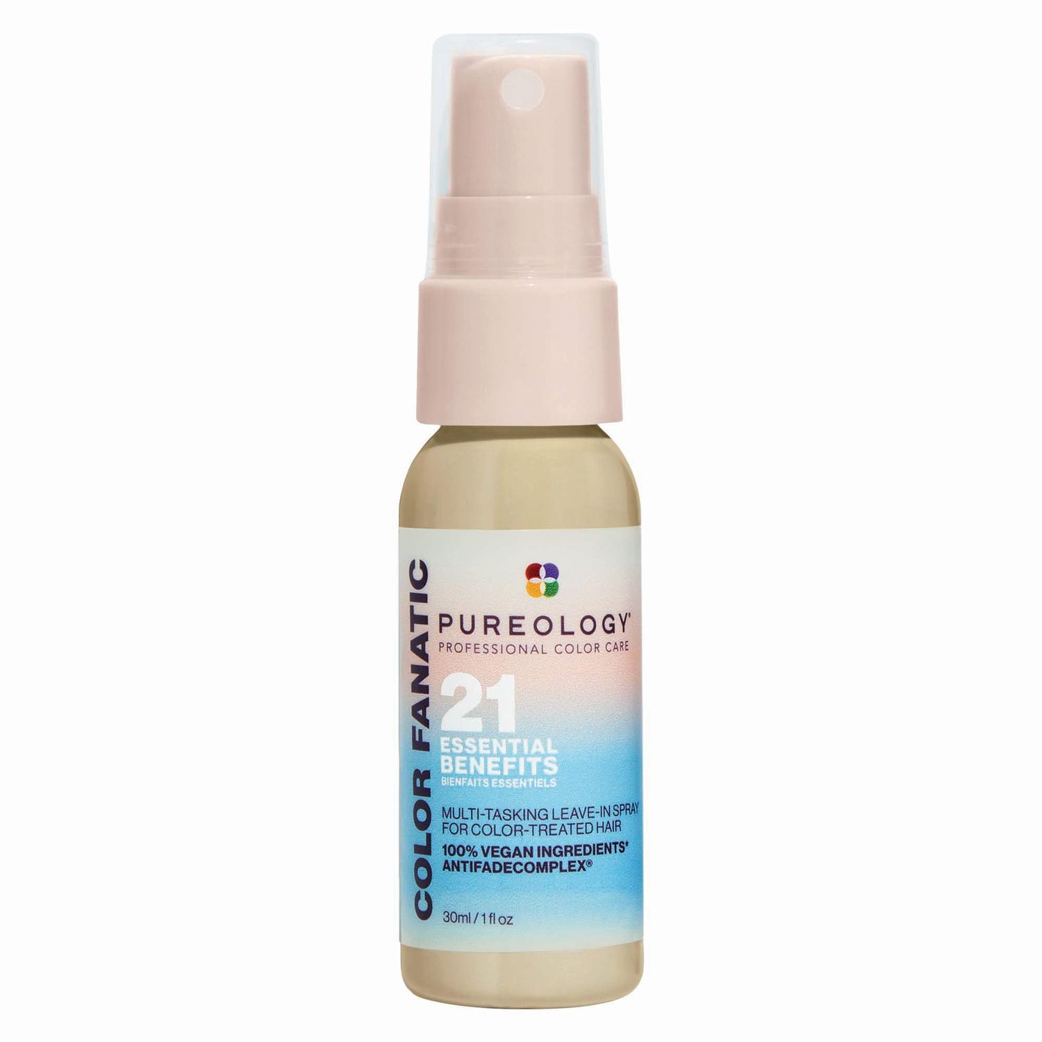 Pureology Color Fanatic Leave-in Conditioner Hair Treatment Detangler Spray | Protects Hair Color From Fading | Heat Protectant | Vegan | 1 Fl Oz