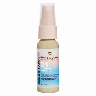 Pureology Color Fanatic Leave-in Conditioner Hair Treatment Detangler Spray | Protects Hair Color From Fading | Heat Protectant | Vegan | 1 Fl Oz