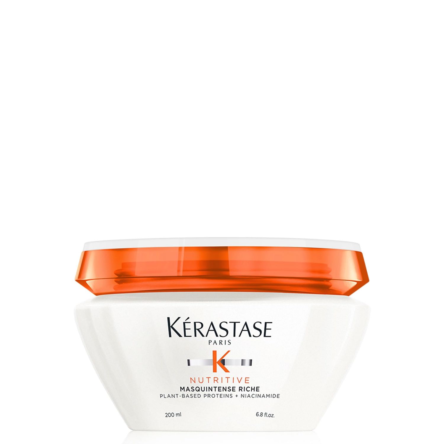 KRASTASE Nutritive Masquintense Riche Hair Mask, Deeply Nourishes &amp; Conditions with Plant-Based Proteins &amp; Niacinamide for Medium to Thick Dry Hair, 6.8 Fl Oz