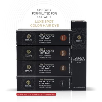 Parallel Products - 3% 10 Volume Tint Developer - 25mL - Oxidant for Coloring - Mix with Luxe Spot Color Cream Dye/Kit