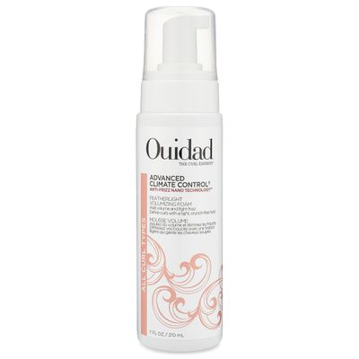 Ouidad Advanced Climate Control Volumizing Foam - 7 fl oz, Lightweight Hair Styling Foam, Anti-Frizz Nano Technology, Adds Volume, Fights Frizz &amp; Defines Curls, Crunch-free Hold, For All Curl Types