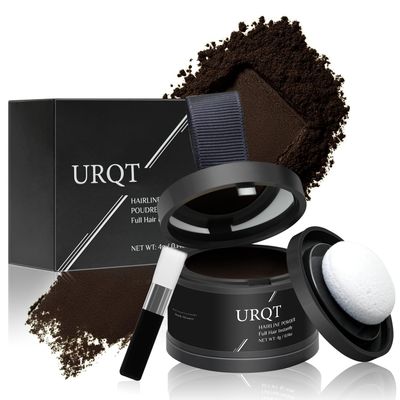 Magic Hairline Powder, Instantly Conceals Hair Loss, Natural Hairline Coverage, Hair Fibers for Thinning Hair, Root Touch Up Hair Powder for Women &amp; Men, Root Cover Up Hair Powder (Dark Brown)