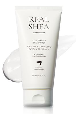 RATED GREEN Real Shea Protein Recharge Leave-in Treatment, 5.07 fl oz - Organic Shea Butter Deep Conditioning Hair Mask Treatment for Dry, Frizzy, Damaged Hair