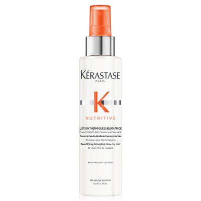 KERASTASE Nutritive Lotion Thermique Sublimatrice, Nourishing Heat Protecting Spray for Fine to Medium Dry Hair, Detangling and Frizz Reducing Leave-in Spray, 5.1 Fl Oz