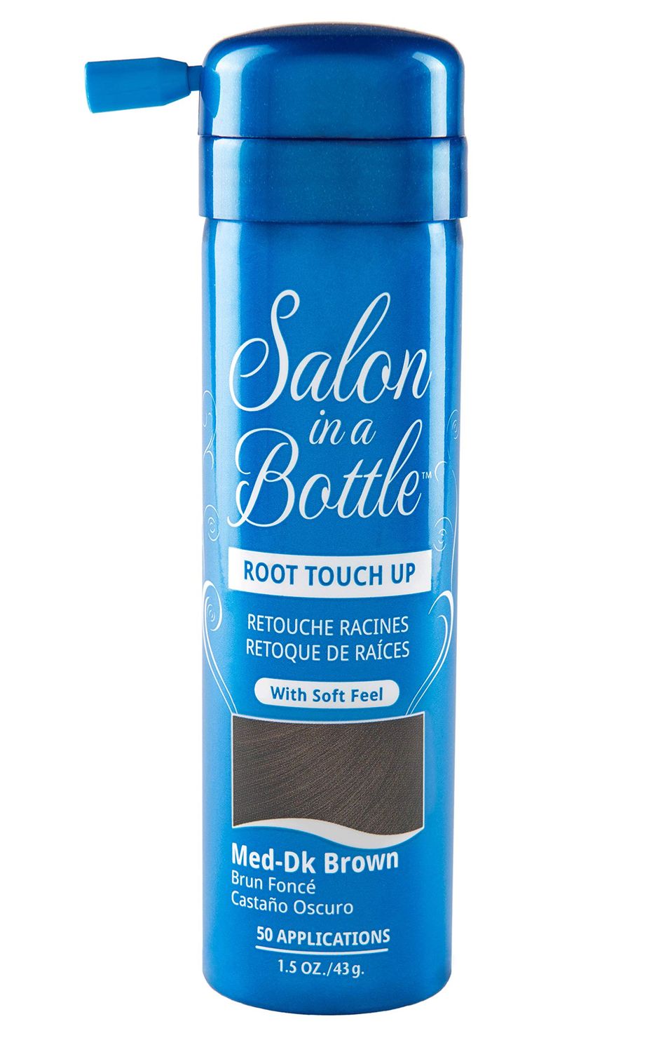Salon In A Bottle - Instant Temporary Root Concealer Spray To Cover Up Roots And Gray Between Salon Trips - Professional Quality Spray Bottle For Hair Products For Women And Men - Medium/Dark Brown