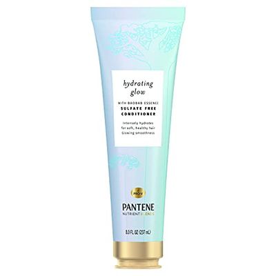 Pantene Sulfate Free Conditioner, Hydrates Dry Damaged Hair, Nutrient Blends with Baobab Essence, Safe for Color Treated Hair, 8.0 oz