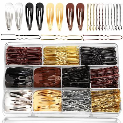 YGDZ Bobby Pins Set, Hair Pins, Hair Clips Kit, 2Inch Bobby Pins Brown Hair, Black, Blonde Hair, U Shaped Hair Pins for Buns, French Pins, Snap Hair Clips, Hair Barrettes, Hair Accessories for Women