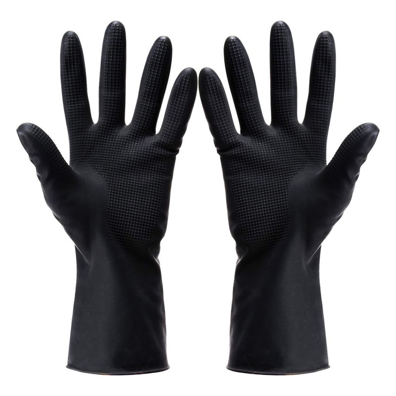 Hair Dye Gloves,Professional Hair Coloring Accessories for Hair Salon Hair Dyeing,2pcs?1 left+1 right?,black
