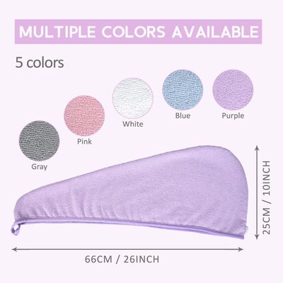 YoulerTex Microfiber Hair Towels Wrap Women: 5 Packs Hair Turban Towel Set Curly Hair Products for Hair Care - Hair Drying Towel for Hair Dryer Shower Cap & Hair Accessories for Woman (5 Packs)