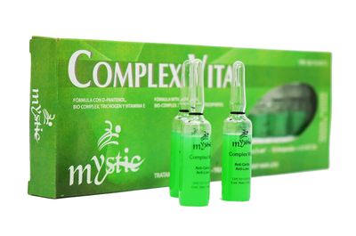 Kleravitex Mystic Complex Vital Ampoules For Hair Loss and Thinning - Regrowth Treatment With Biotin Bio-Complex and Tocopherol (Pk.10)