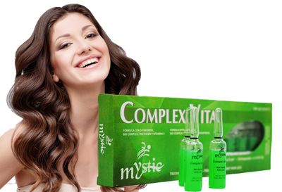 Kleravitex Mystic Complex Vital Ampoules For Hair Loss and Thinning - Regrowth Treatment With Biotin Bio-Complex and Tocopherol (Pk.10)