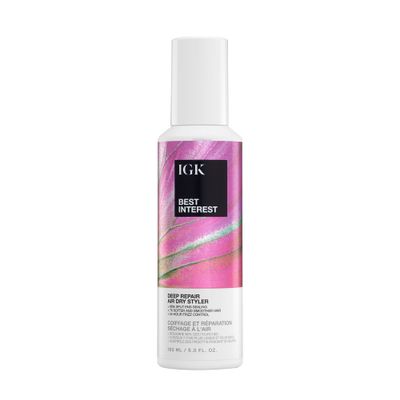 IGK - BEST INTEREST - Split Ends Hair Treatment - Frizz Control Hair Serum for Frizzy &amp; Damaged Hair - Heat Protectant for Hair - Air Dry Styler - 5 oz