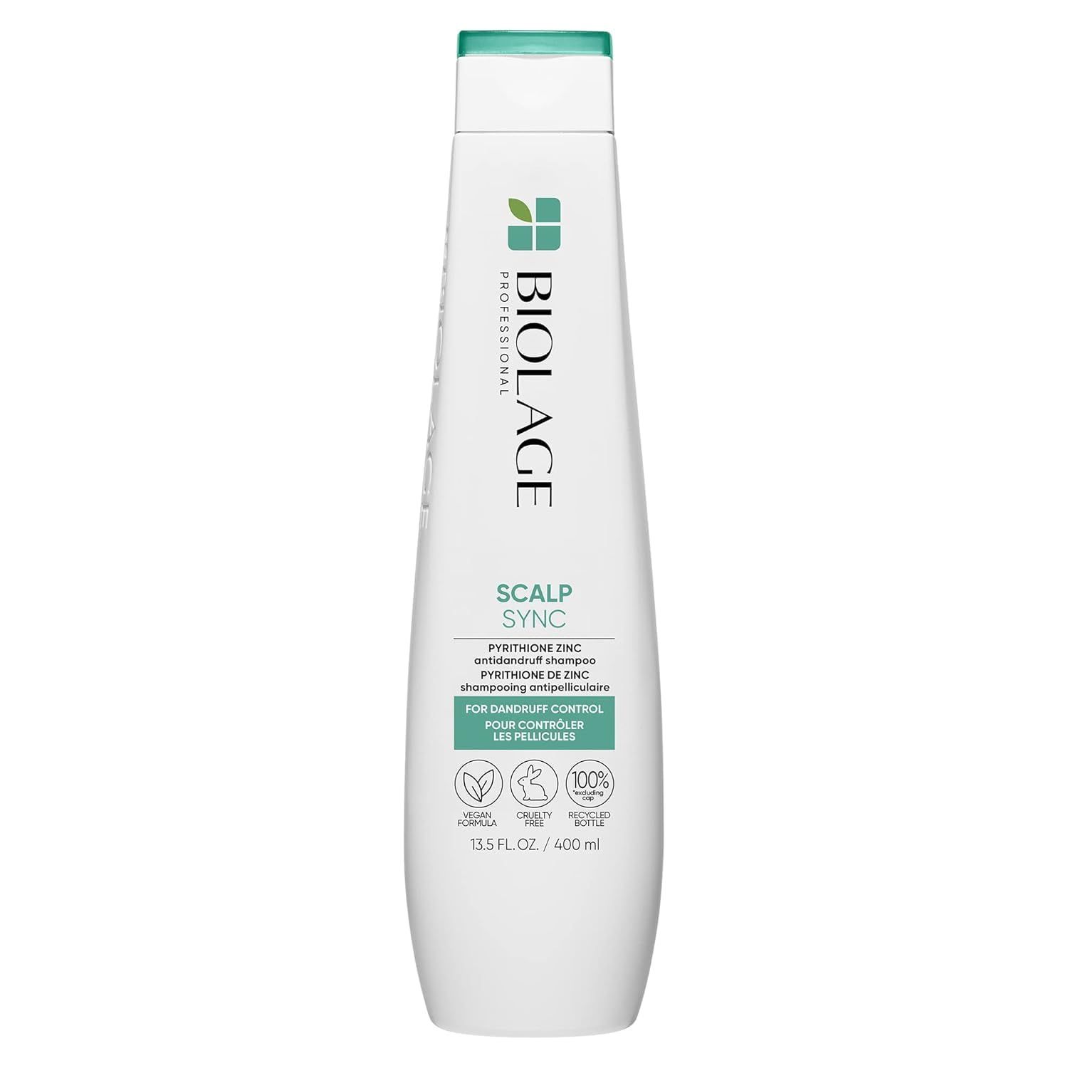 Biolage Scalp Sync Anti-Dandruff Shampoo - Controls Dandruff &amp; Deeply Cleanses, With Zinc Pyrithione, Vegan &amp; Cruelty-Free, 13.5 Fl Oz, Packaging May Vary
