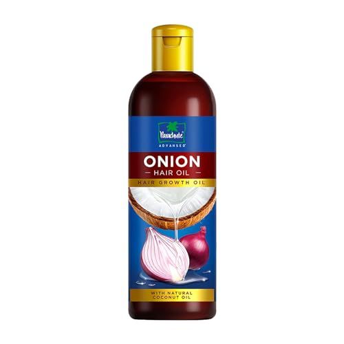 Parachute Advansed Onion Hair Oil with Natural Coconut Oil &amp; Vitamin E, 6.7 Fl.oz. - For Longer, Stronger, Healthier Hair, Promotes Growth, Hair Fall Control, All Hair Types, Blue