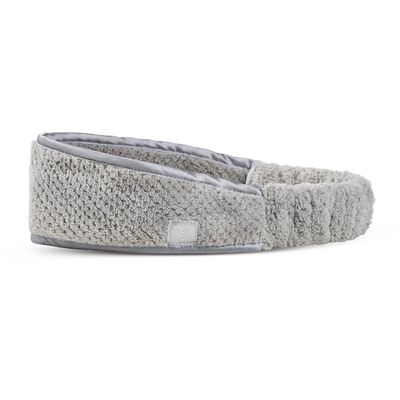 VOLO Luna Gray Spa Headband for Women | Hair Band for Makeup, Washing Face, Skincare, Facial, Shower &amp; More | Ultra-Soft, Absorbent, Stretchy, Non-Slip | Fits All Head Sizes | Microfiber