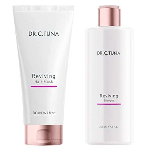 FARMASI Dr C Tuna, Advanced Reviving Shampoo and Hair Mask with Capixyl and Trichogen for Hair Growth | Shampoo 7.6 fl oz / 225 ml | Mask 6.7 fl.oz/ 200 ml
