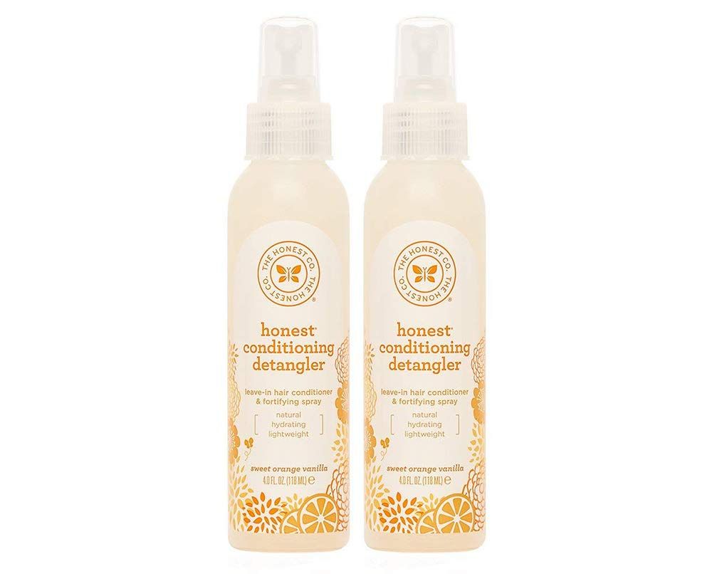 Honest Conditioning Detangler, Sweet Orange Vanilla, 4 Ounce (2 Bottles)