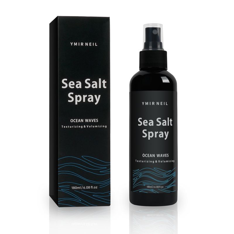 YMIR NEIL Sea Salt Spray, 6.0 fl oz, Natural sea salt spray to increase hair volume, thickness, improve hair texture and hairstyle