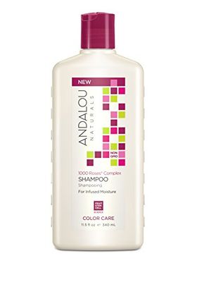 Andalou Naturals Shampoo Fluid Ounce, Complex Color Care 1000 Roses, 11.5 Fl Oz