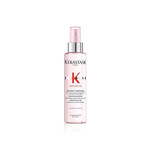 KRASTASE Genesis Blow Dry Primer, Heat Protectant for Weak or Damaged Hair, Anti-Breakage, Detangles and Hydrates without Frizz, Sulfate Free and Defense Thermique, 5.1 Fl Oz