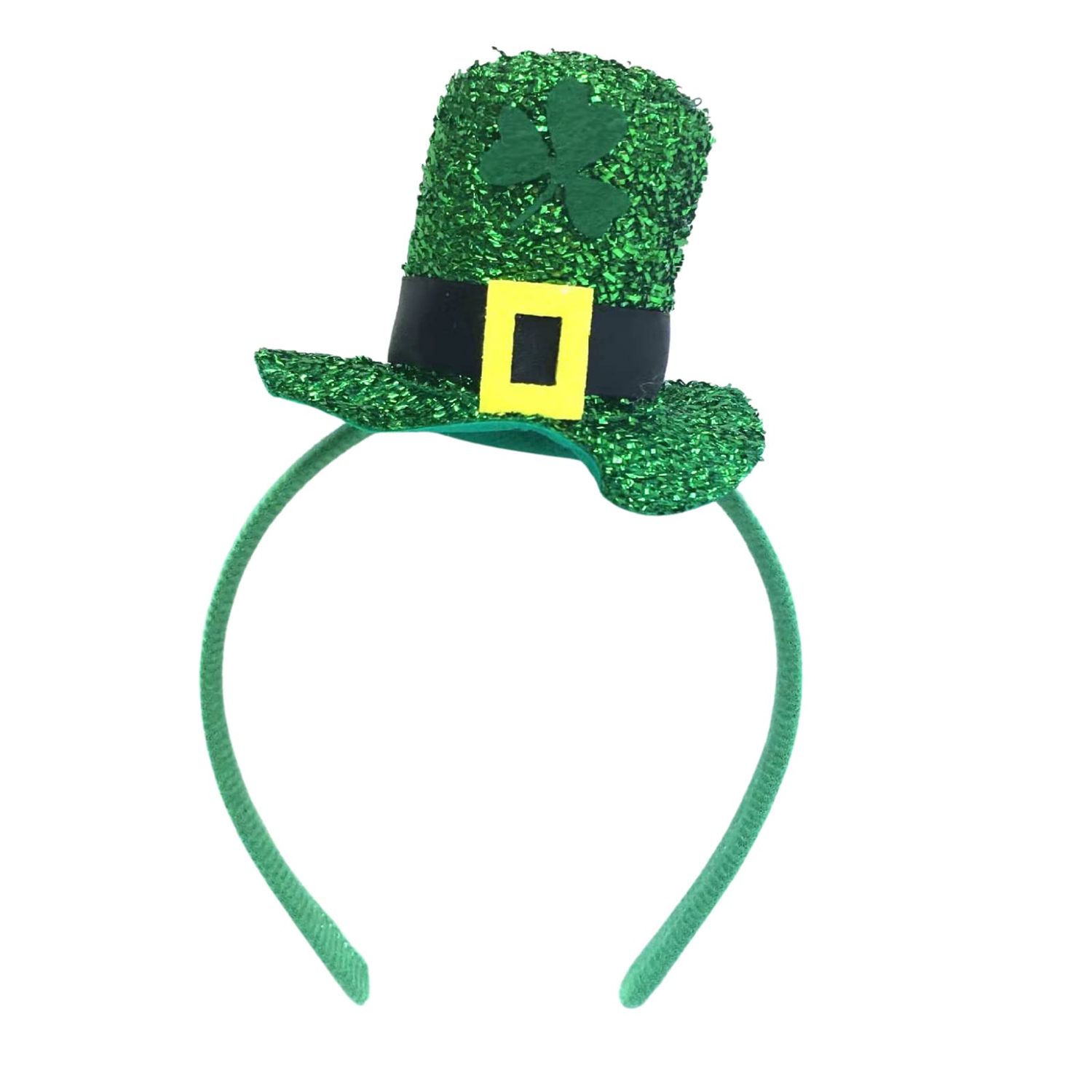 lycycse St Patricks Day Headband Clover Shamrock Headbands Irish Green Leprechaun Hat St. Patricks Day Accessories