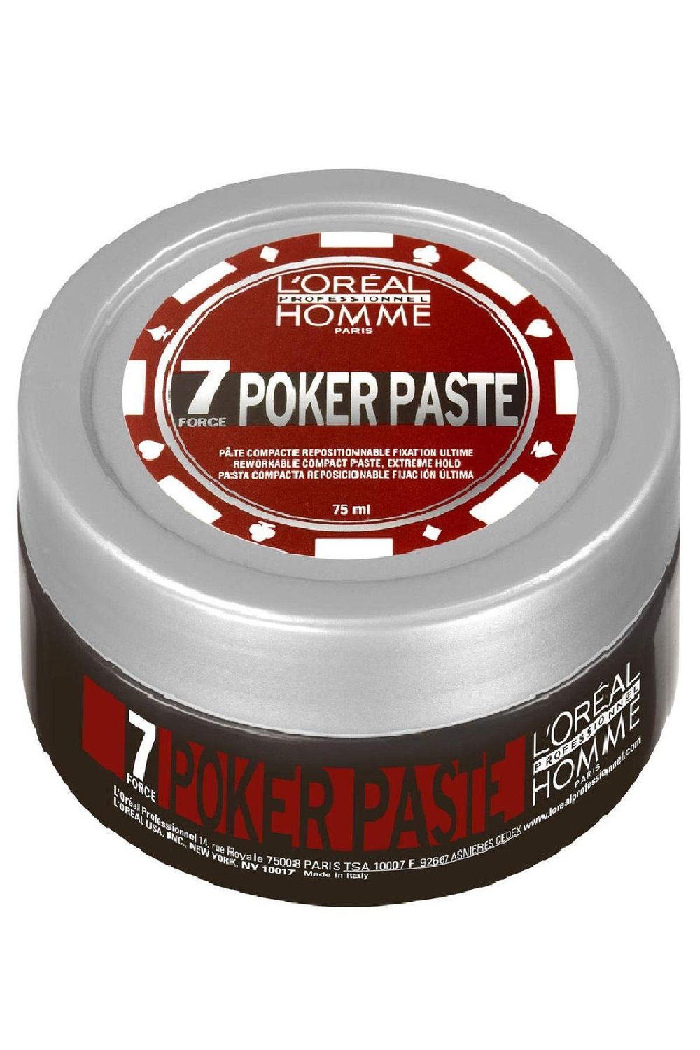 L&#39;Oreal Professionnel Mens Styling Poker Paste - Provides Extreme Hold, Matte Finish, For All Hair Types