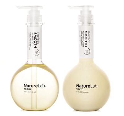 NATURELAB. TOKYO Perfect Smooth Shampoo &amp; Conditioner: Weightless Frizz Control for Smoother, Healthier Hair and Scalp I 11.5 FL OZ Each