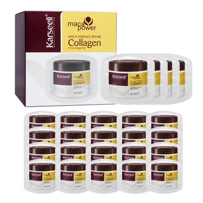 Karseell Collagen Hair Treatment Deep Repair Conditioning Argan Oil Collagen Hair Mask Essence for Dry Damaged Hair All Hair Types 10ml/ 0.34oz?24 packs