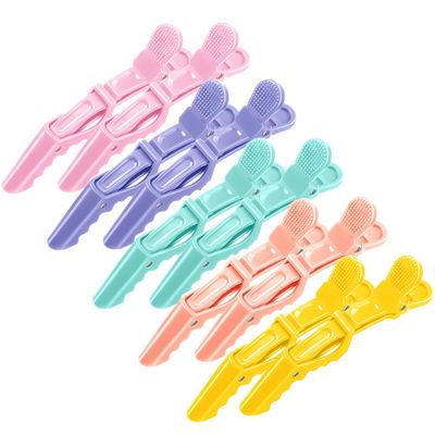 Hair Clips 10 pack, Professional Alligator Clips, Hair Styling Clips, Aligator Clips, Salon Hair Clips, Plastic Hair Clips(Mixed Colors)