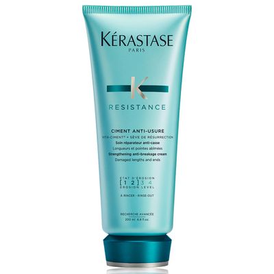 KRASTASE Resistance Ciment Anti-Usure Conditioner, Repairing Anti-Breakage Conditioner, Repairs Damaged Ends formulated with Pro-Keratine Complex for All Hair Types, 6.8 Fl Oz