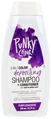 Punky Colour 3-in-1 Color Depositing Hair Cleanser &amp; Conditioner, 8.5 fl oz. (Purpledacious)