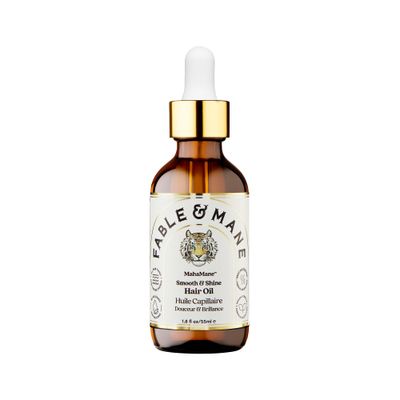 Fable and Mane MahaMane Smooth &amp; Shine Hair Serum - Protective Oil Treatment for Dry, Damaged Hair. 1.8FL oz