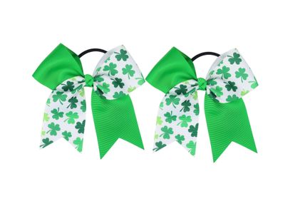 St Patricks Headband Hair Clips Pin Green Clover Shamrock Hairpin Hairclips Girls Hairstyle Decorations.(SPJ2) (Green D)