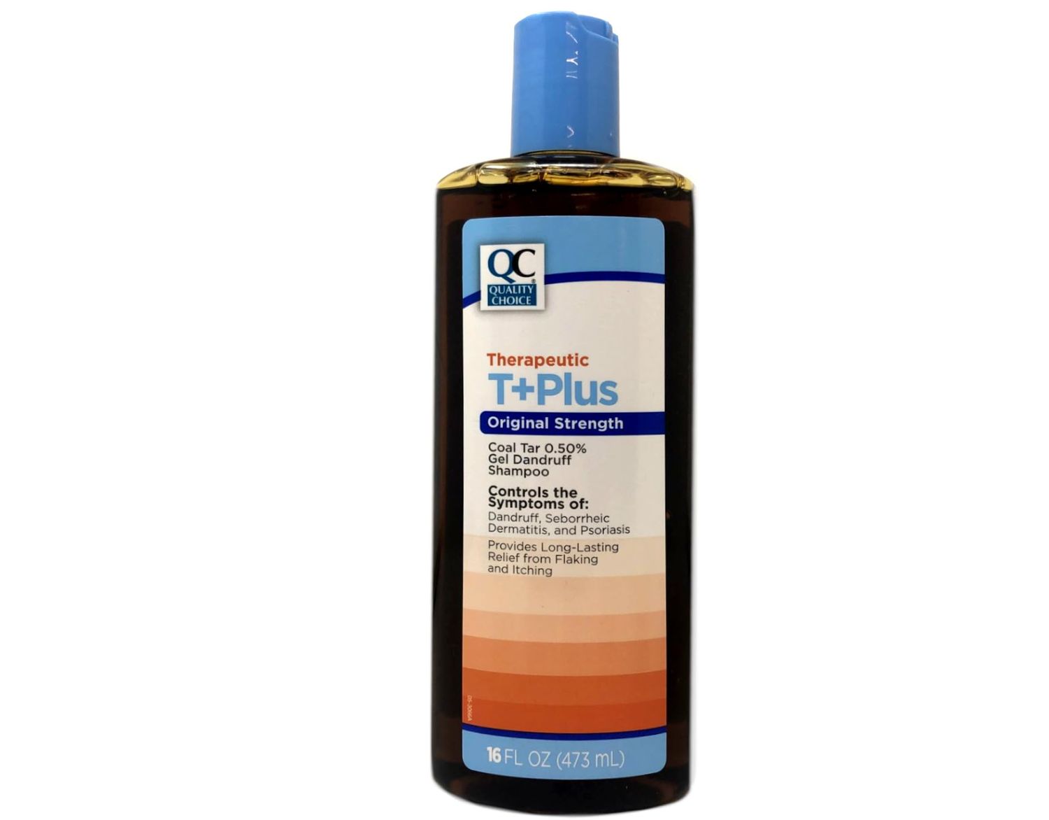 Quality Choice Therapeutic T+Plus Original Strength Coal Tar Gel Dandruff Shampoo 16 Fluid Ounce