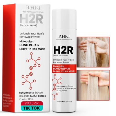 Rida Hair Research Institute Leave In Hair Treatment Mask | Molecular Bonding Treatment for Hair Growth, Thinning &amp; Split Ends | Rapid Repair for Damage from Bleach, Chemicals &amp; Heat
