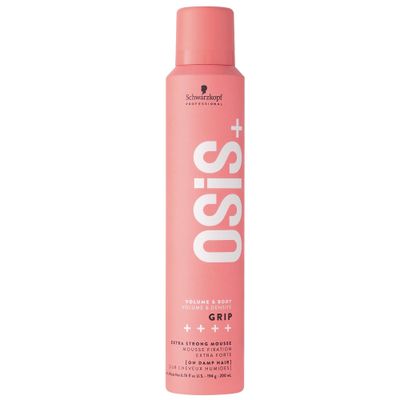 OSiS+ Grip Extreme Hold Mousse - Extra Strong Control and Volume with Lasting Definition and Natural Shine - Volumizing Formula Protects Against Blow Dry Damage, 7 oz