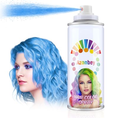 Azonbey Hair Color Wax,Temporary Hair Wax Color, Hair Color Dye Pomades,Washable Hair Coloring Natural Hair Strong Style Gel Cream Hair Dye for Party,Hollowen,Cosplay. (Blue, 120ml)