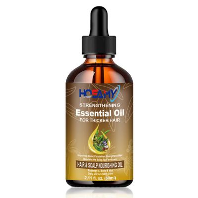 Hair Growth Oil,Biotin Rosemary Oil For Hair Growth Serum,Scalp &amp; Hair Care Products For Hair Loss Thinning &amp; Regrowth Treatment,Nourishe Dry Damaged Hair Beard,Split Ends Care,For Men &amp; Women (60ml)