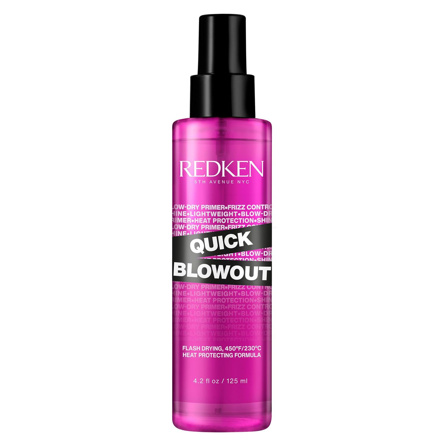 Redken Quick Blowout Heat Protectant Spray | Smooths &amp; Adds Shine | Lightweight Blowdry Styling Primer &amp; Heat Protection for Blowouts | For All Hair Types