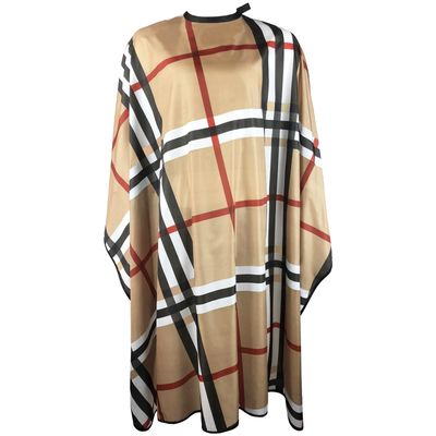 Pelocapa Haircut Barber Cape for Men, Professional Salon Cape with Snap Closures, Hairdresser Cape for Adults, Large Waterproof Cape for Hair Cutting, Styling - 63 56 (Classic Beige Color)