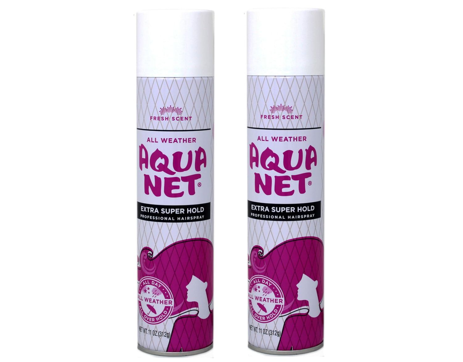 Aqua Net Extra Super Hold Hairspray 11oz, 2 Pack
